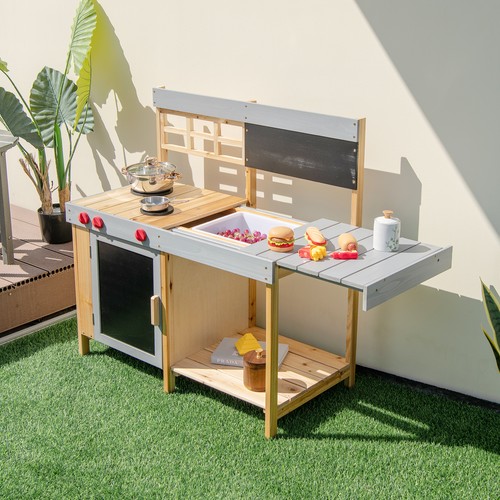 Outdoor kid mud kitchen - kitchen, set