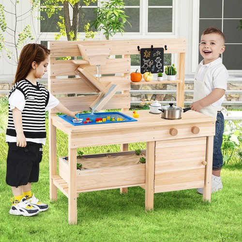 Mud kitchen kids outdoor - mud, play