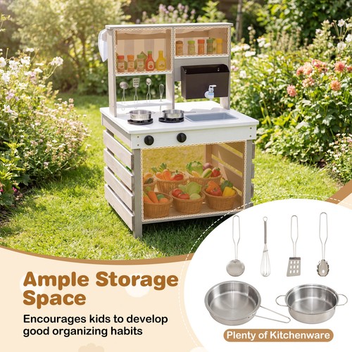 Wood mud kitchen - wood,